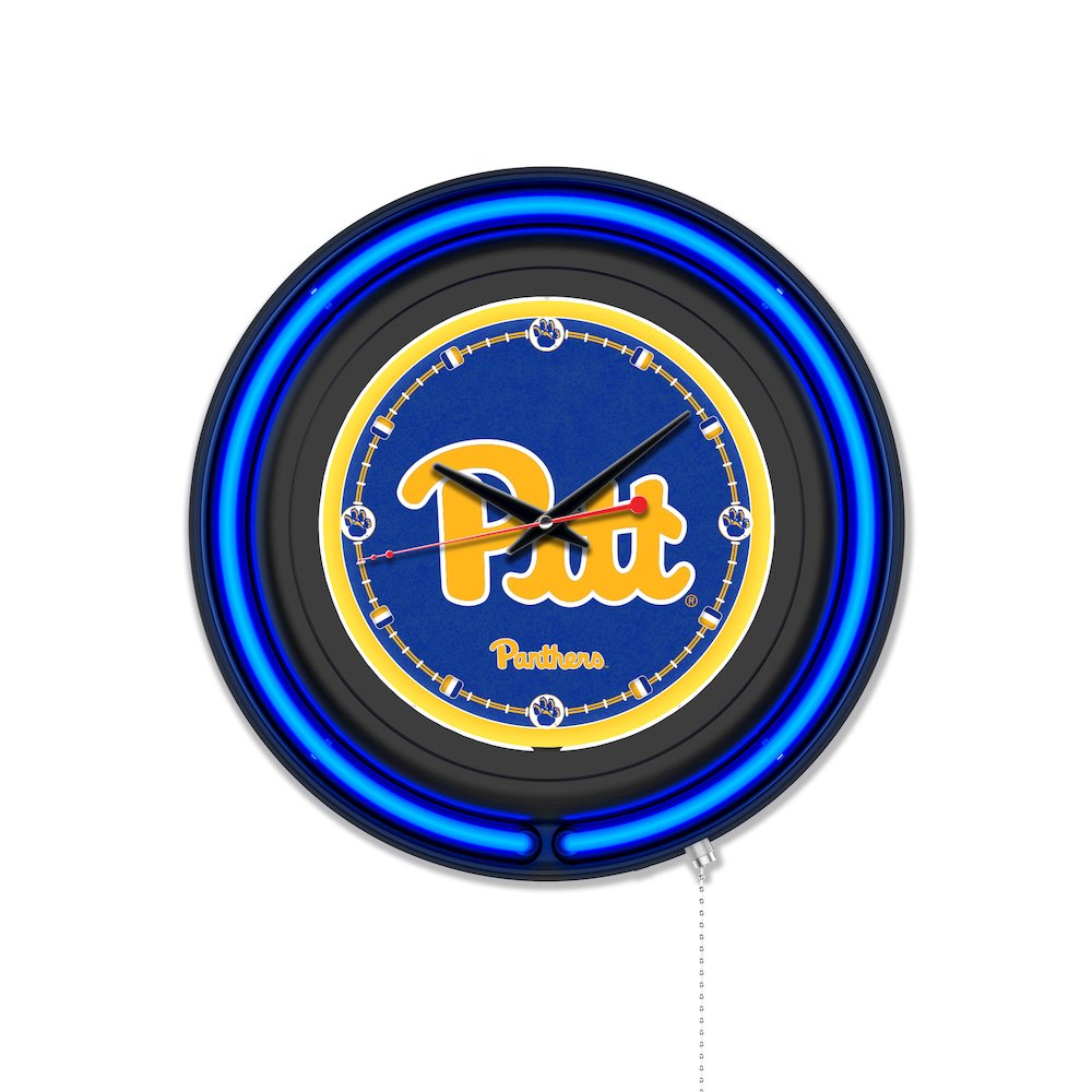 University of Pittsburgh 15" Double Neon Wall Clock