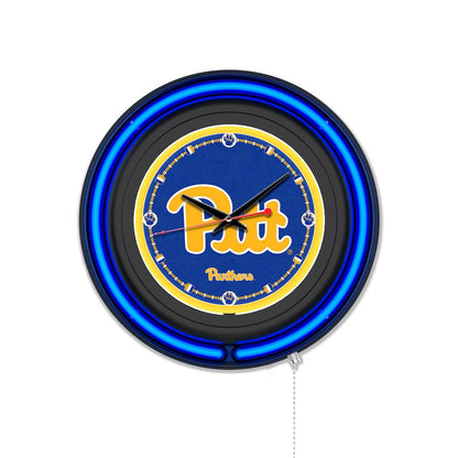 University of Pittsburgh 15" Double Neon Wall Clock