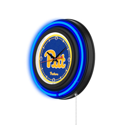 University of Pittsburgh 15" Double Neon Wall Clock