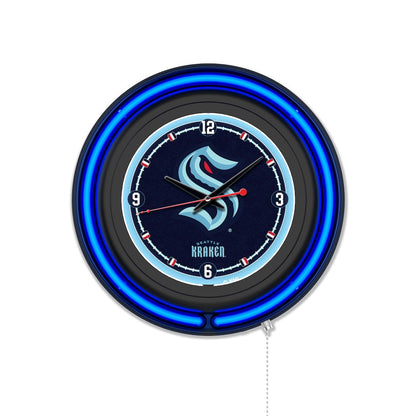 Seattle Kraken 15" Double Neon Wall Clock