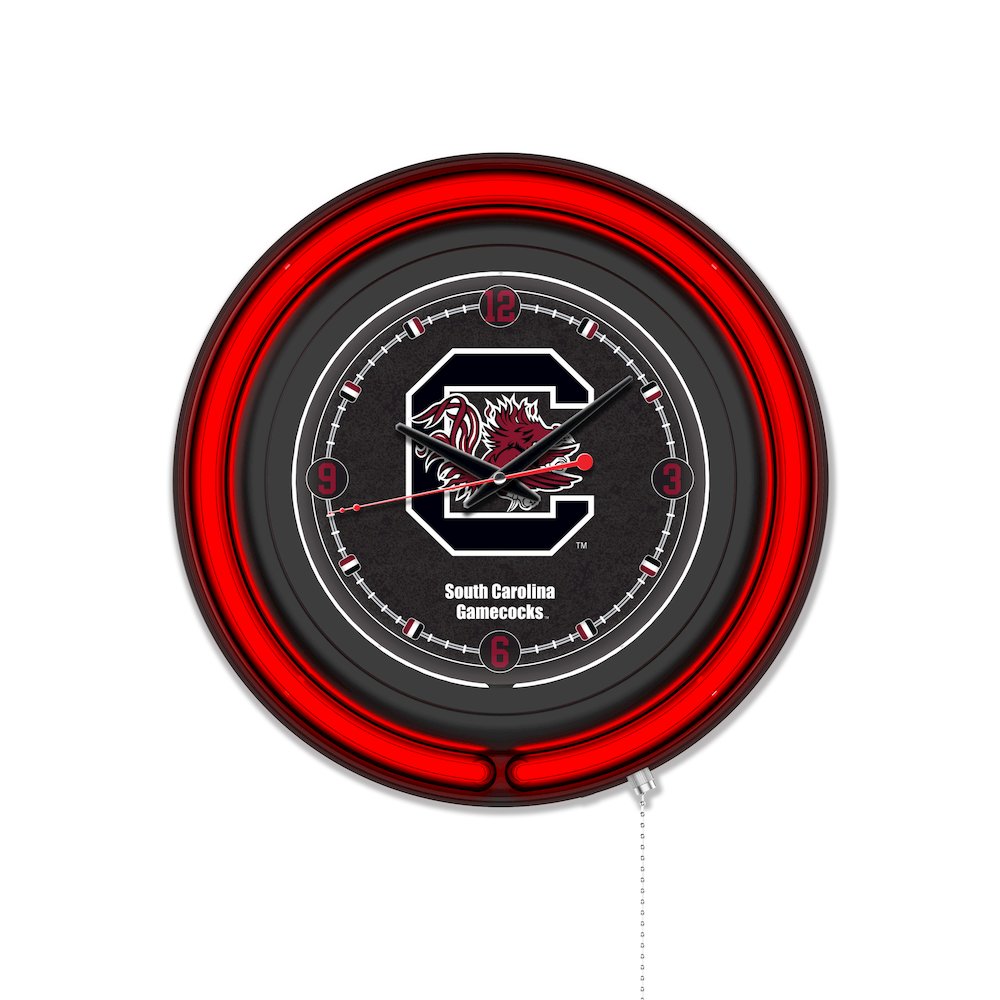 University of South Carolina 15" Double Neon Wall Clock