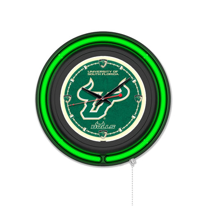 University of South Florida 15" Double Neon Wall Clock