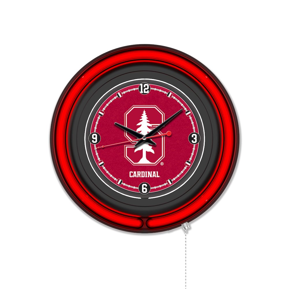 Stanford University 15" Double Neon Wall Clock