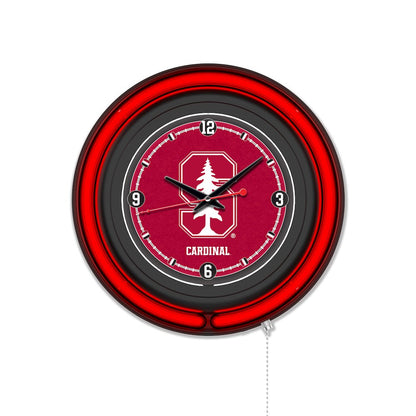 Stanford University 15" Double Neon Wall Clock
