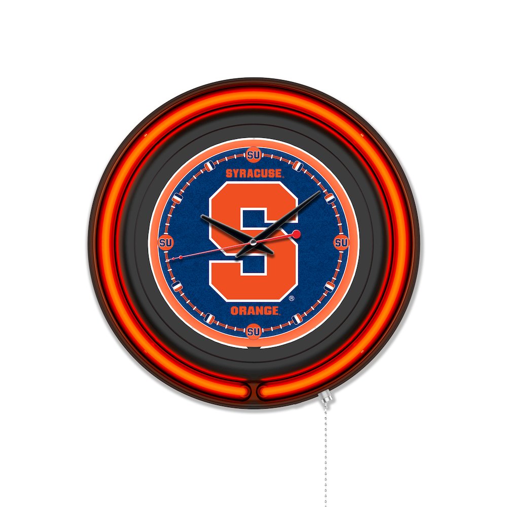 Syracuse University 15" Double Neon Wall Clock