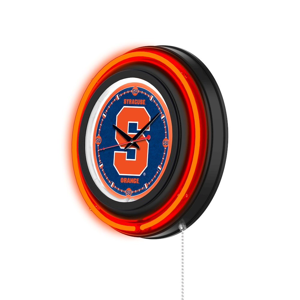 Syracuse University 15" Double Neon Wall Clock