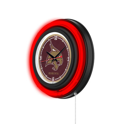 Texas State University 15" Double Neon Wall Clock