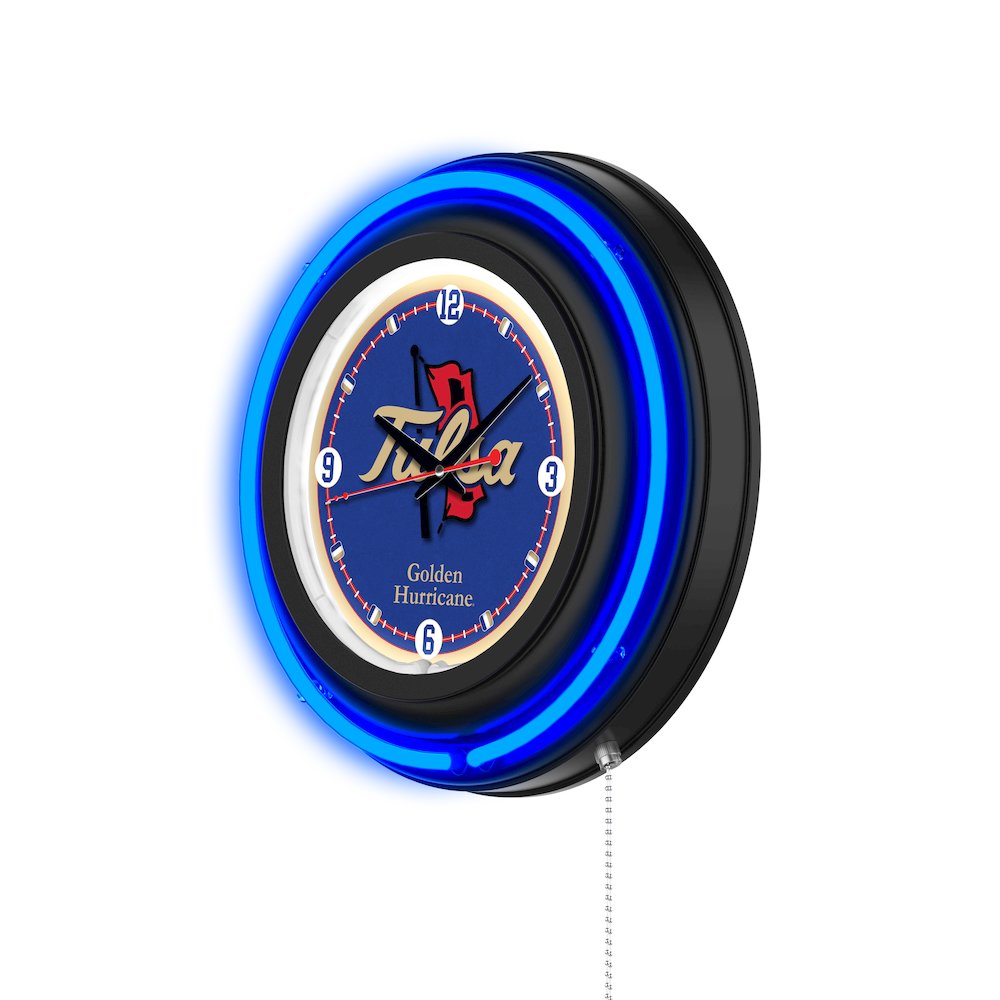 University of Tulsa 15" Double Neon Wall Clock