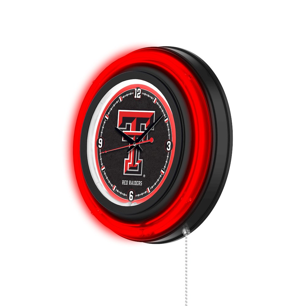 Texas Tech University 15" Double Neon Wall Clock