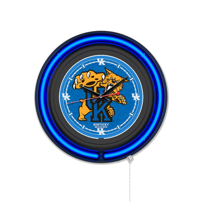 University of Kentucky (Cat)  15" Double Neon Wall Clock