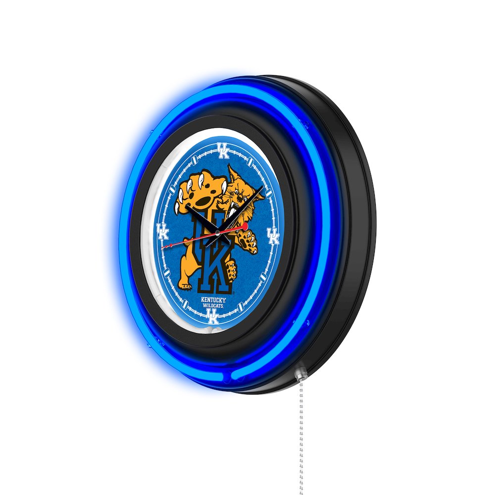 University of Kentucky (Cat)  15" Double Neon Wall Clock