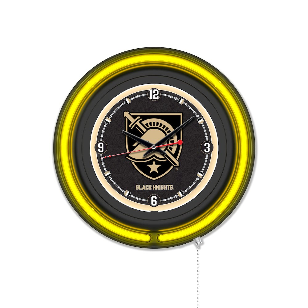 US Military Academy 15" Double Neon Wall Clock