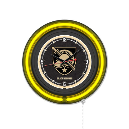 US Military Academy 15" Double Neon Wall Clock