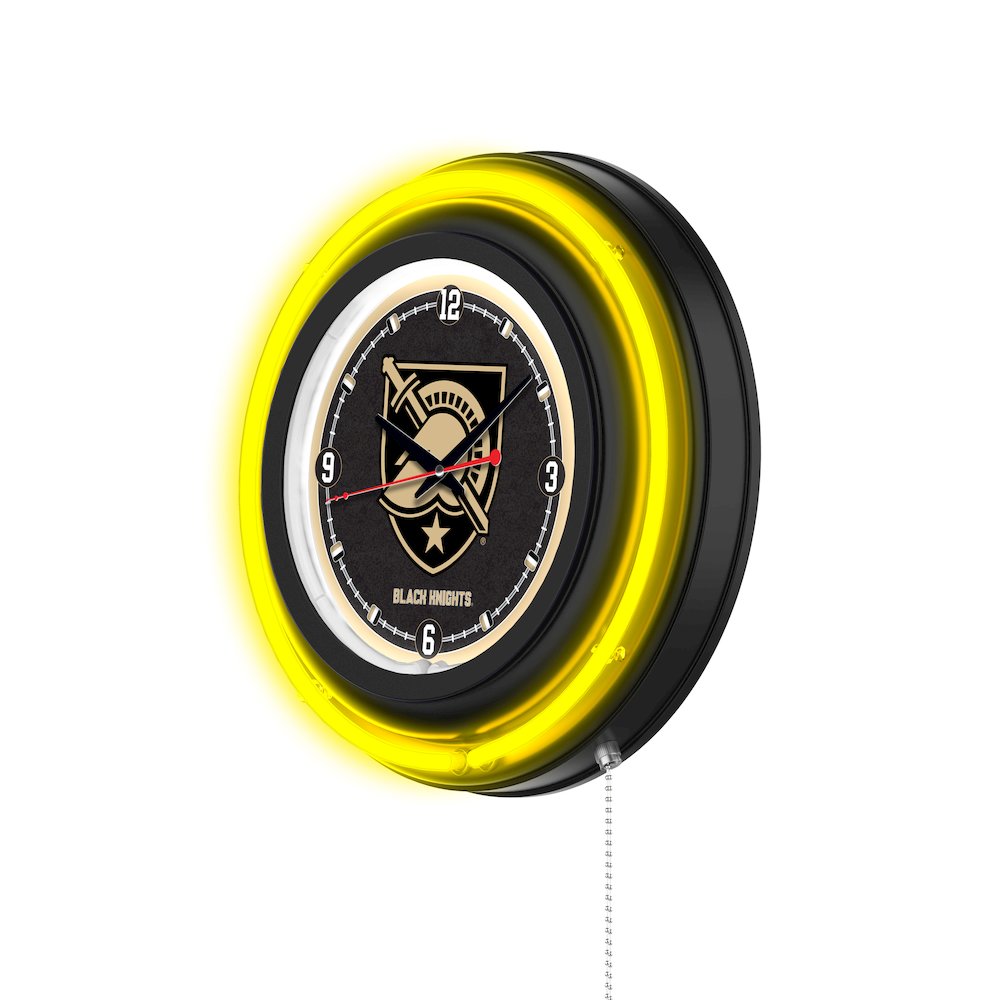 US Military Academy 15" Double Neon Wall Clock