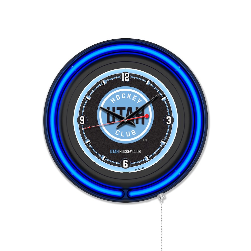 Utah Hockey Club 15" Double Neon Wall Clock