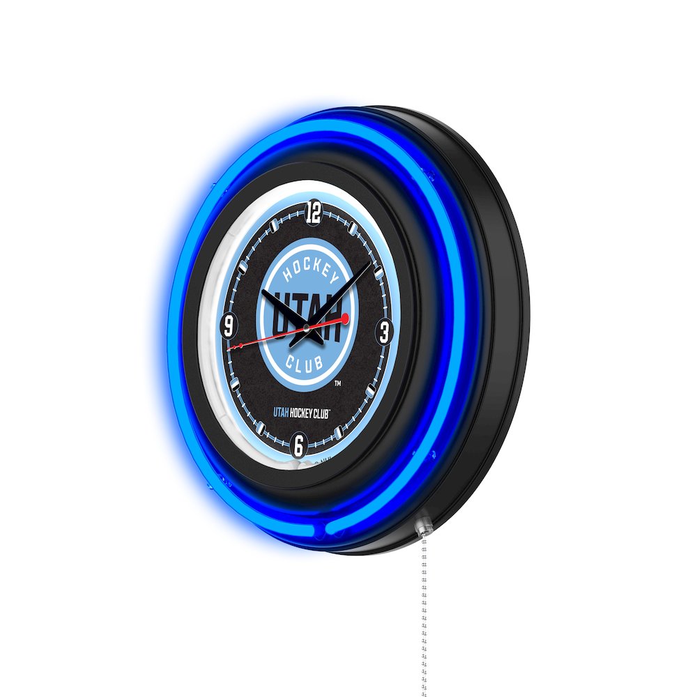 Utah Hockey Club 15" Double Neon Wall Clock