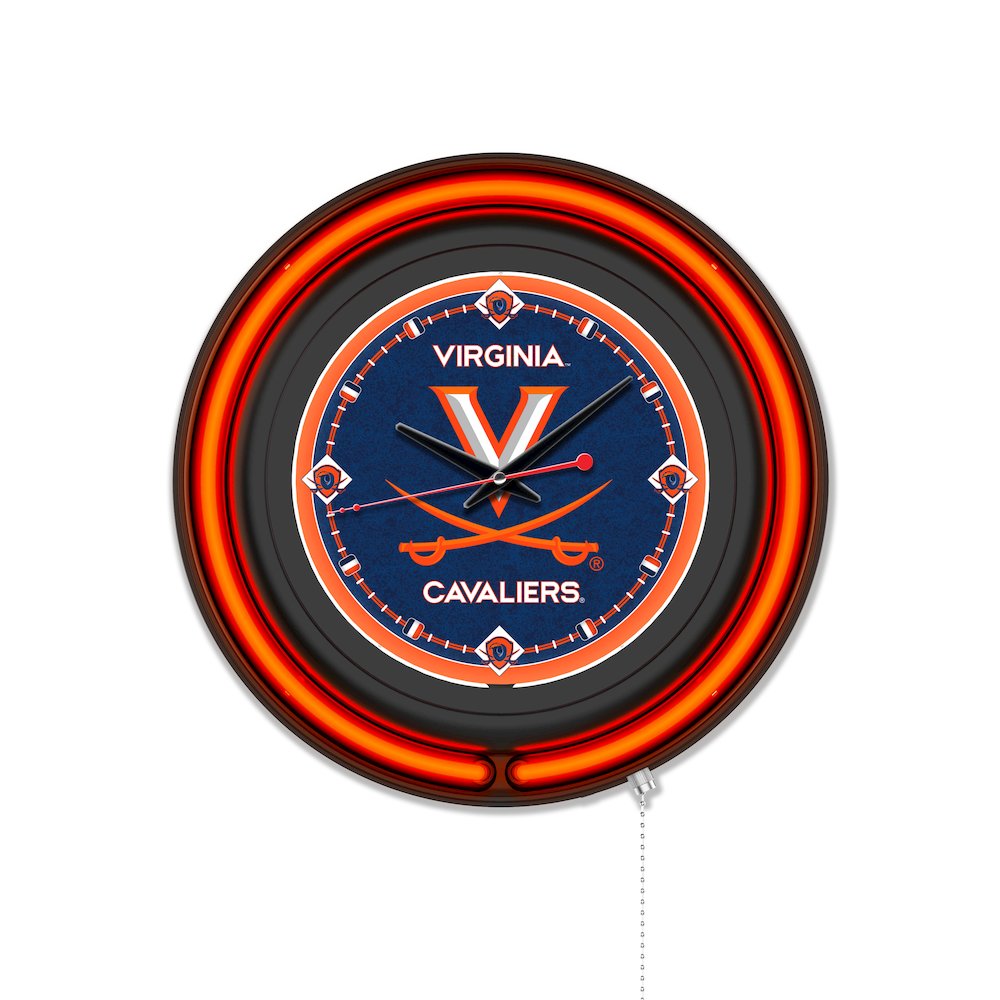 University of Virginia 15" Double Neon Wall Clock