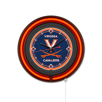University of Virginia 15" Double Neon Wall Clock