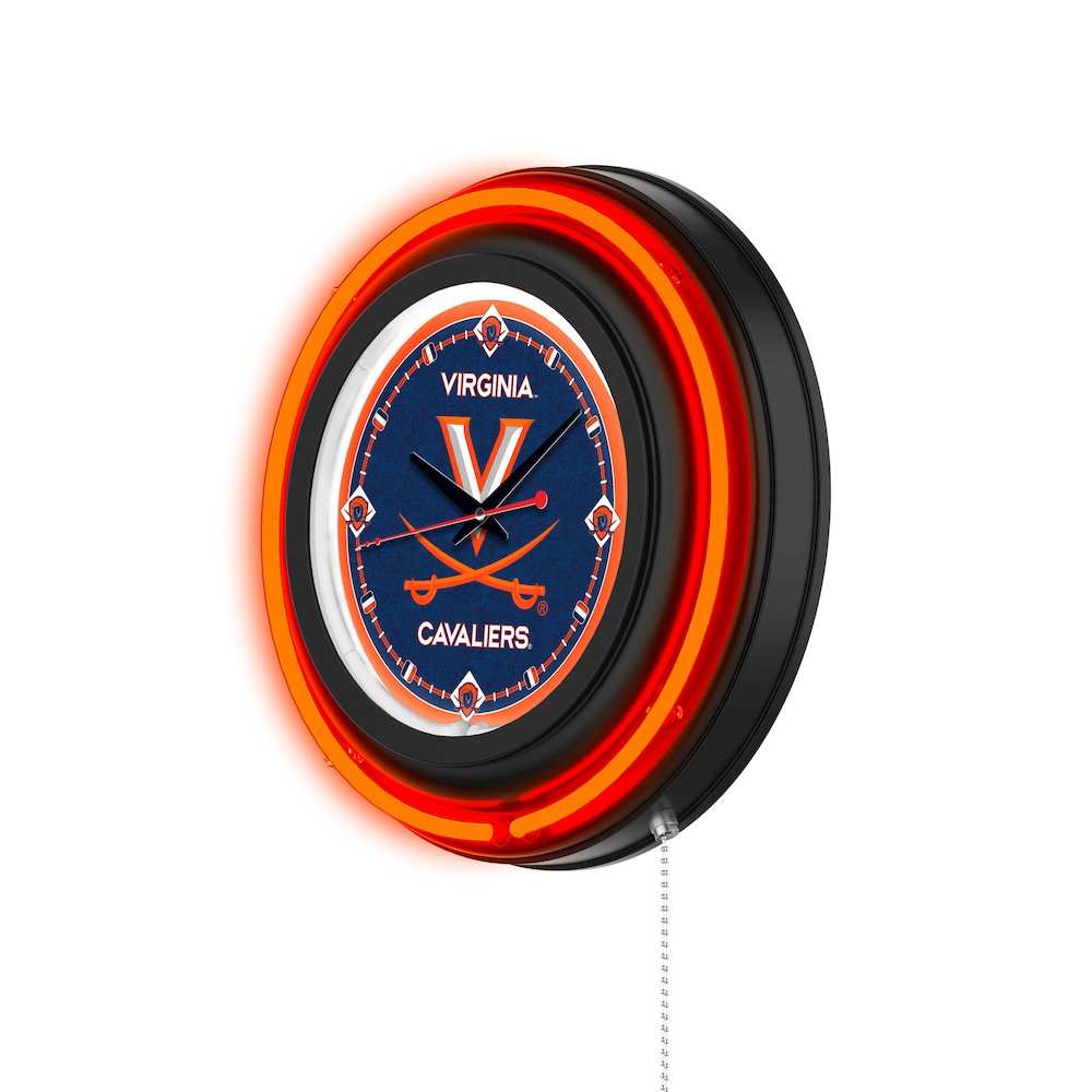 University of Virginia 15" Double Neon Wall Clock