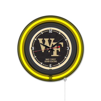 Wake Forest University 15" Double Neon Wall Clock