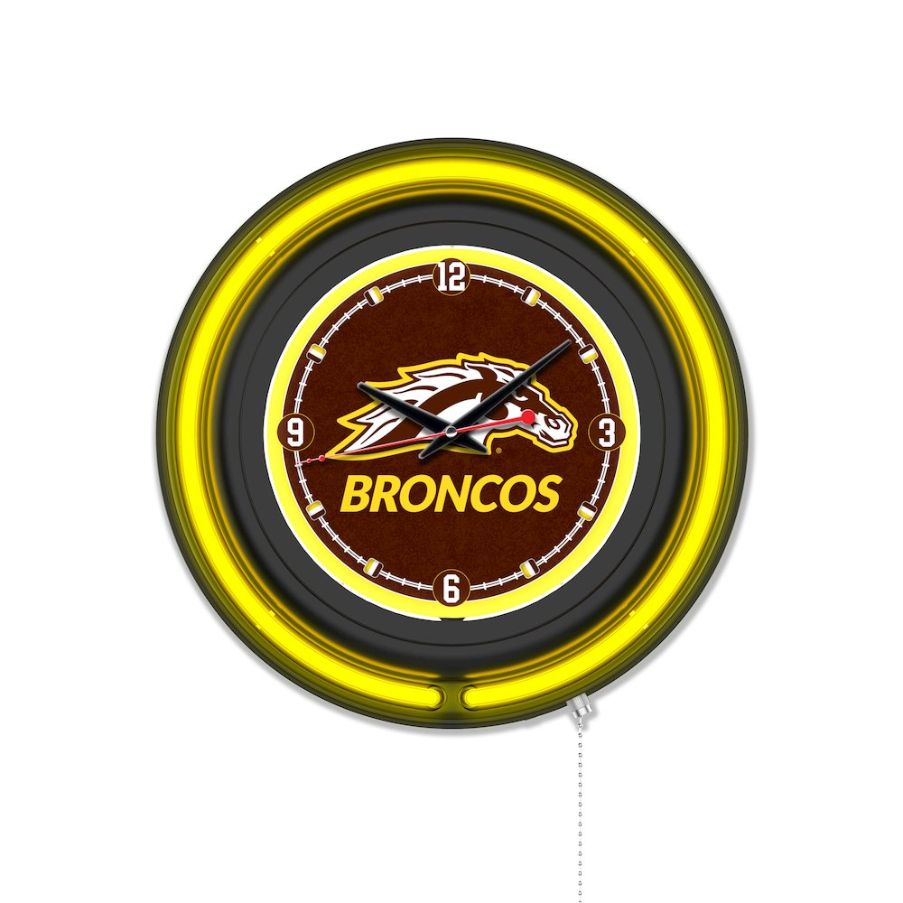 Western Michigan University 15" Double Neon Wall Clock