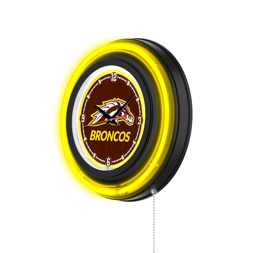 Western Michigan University 15" Double Neon Wall Clock