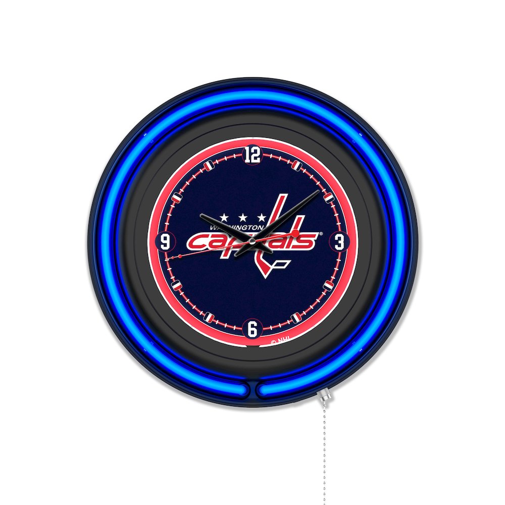 Washington Capitals 15" Double Neon Wall Clock