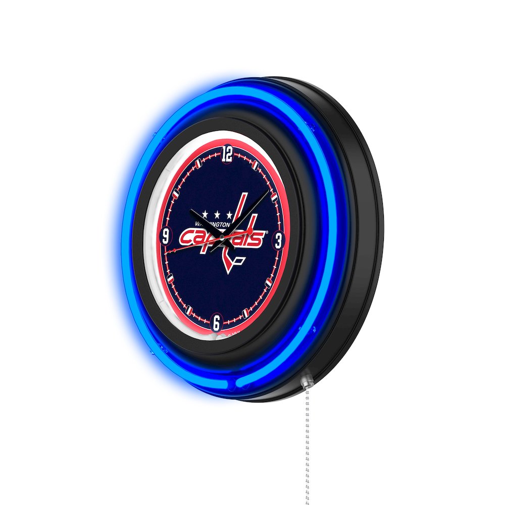 Washington Capitals 15" Double Neon Wall Clock