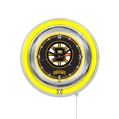 Boston Bruins Neon Clock