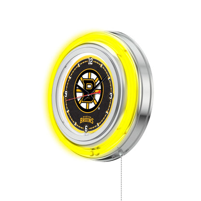 Boston Bruins Neon Clock