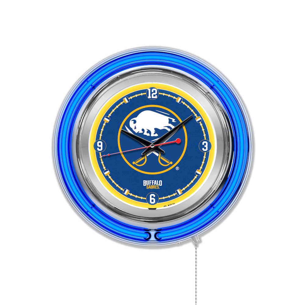 Buffalo Sabres Neon Clock