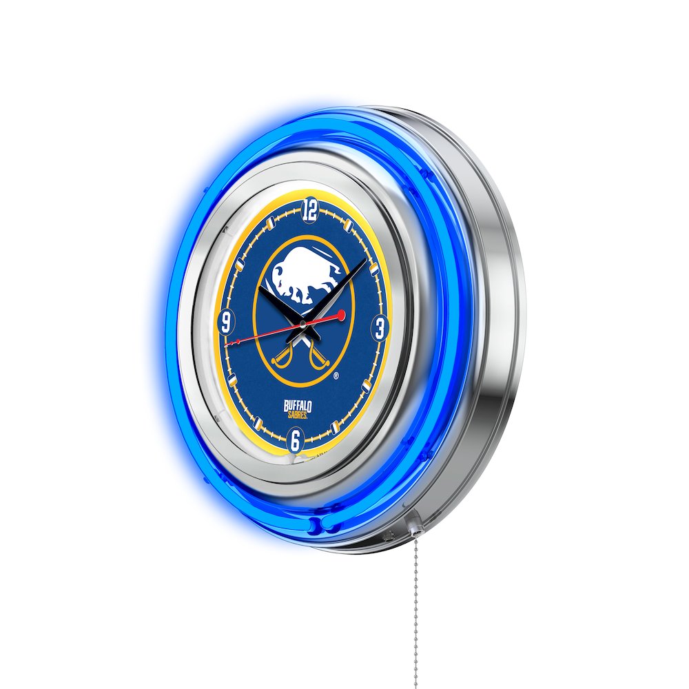 Buffalo Sabres Neon Clock