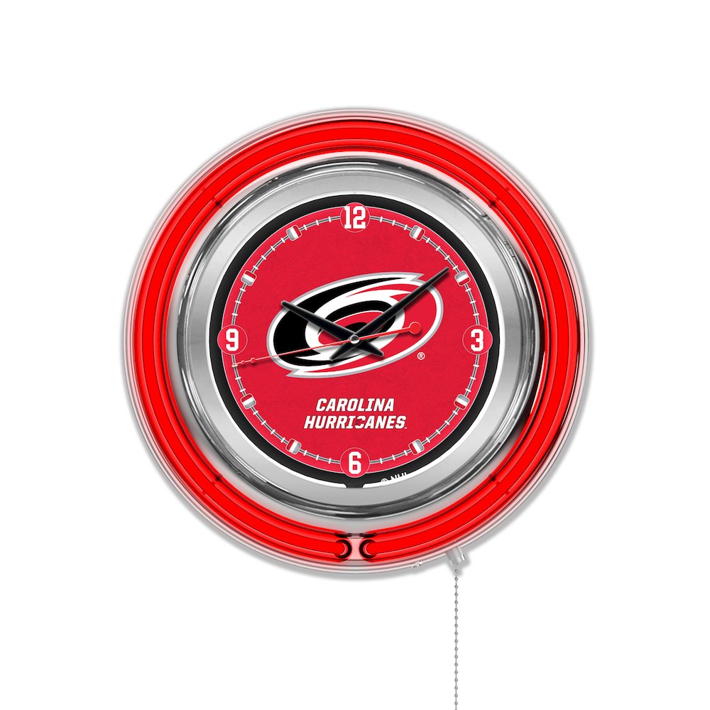 Carolina Hurricanes Neon Clock