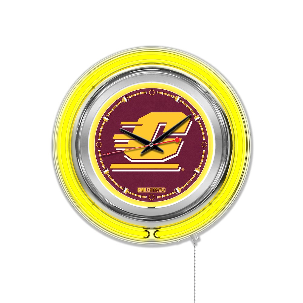 Central Michigan Neon Clock