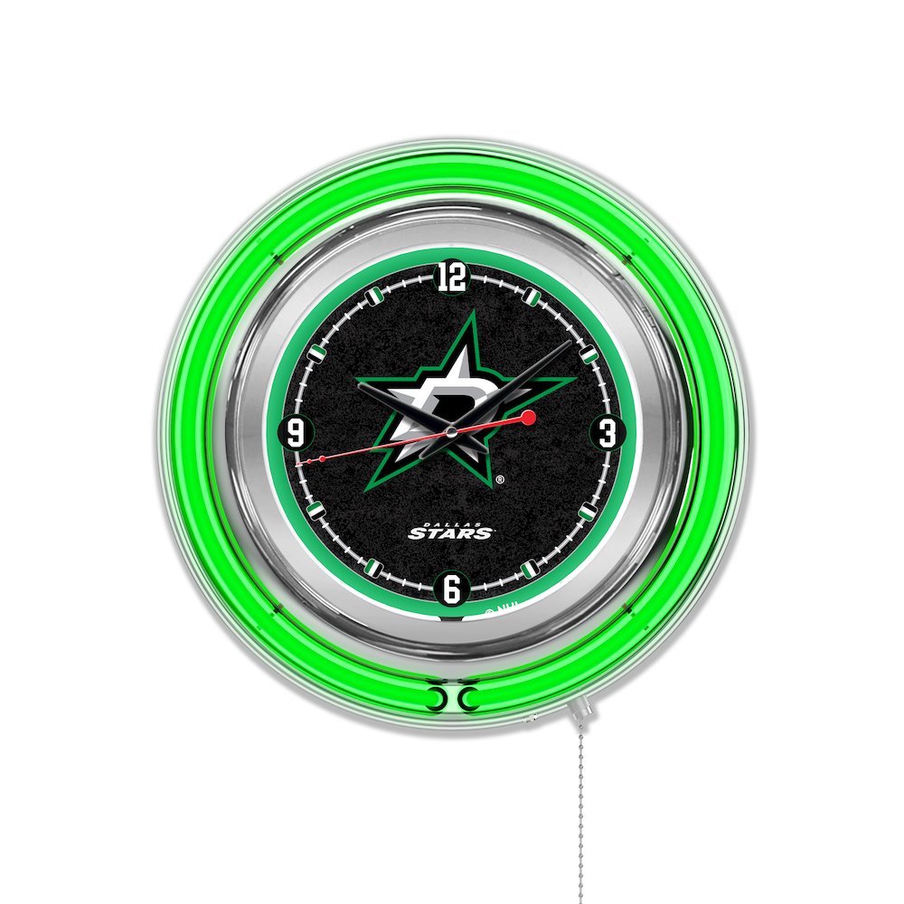 Dallas Stars Neon Clock