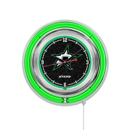 Dallas Stars Neon Clock