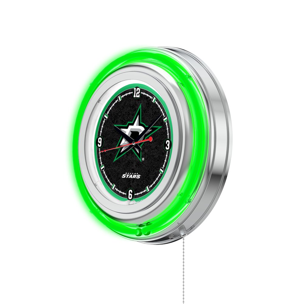 Dallas Stars Neon Clock