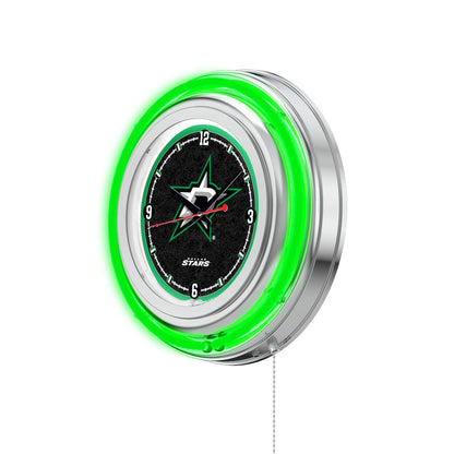 Dallas Stars Neon Clock