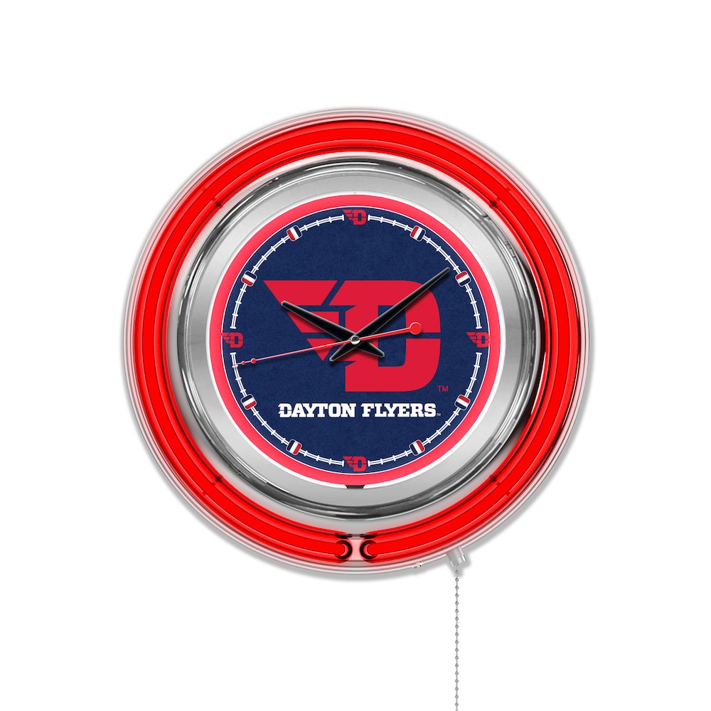 University of Dayton Neon Clock