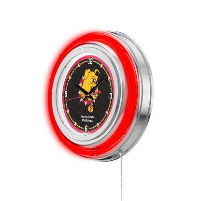 Ferris State Neon Clock