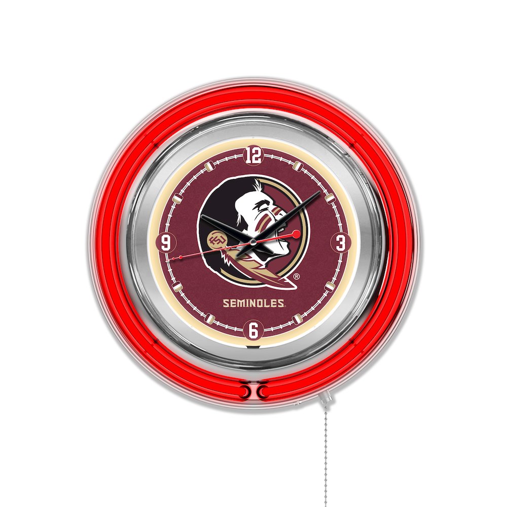 Florida State (Head) Neon Clock