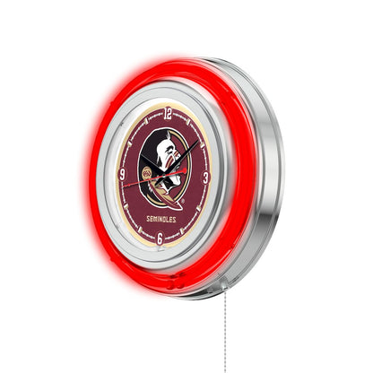 Florida State (Head) Neon Clock