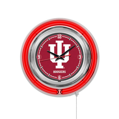 Indiana Neon Clock