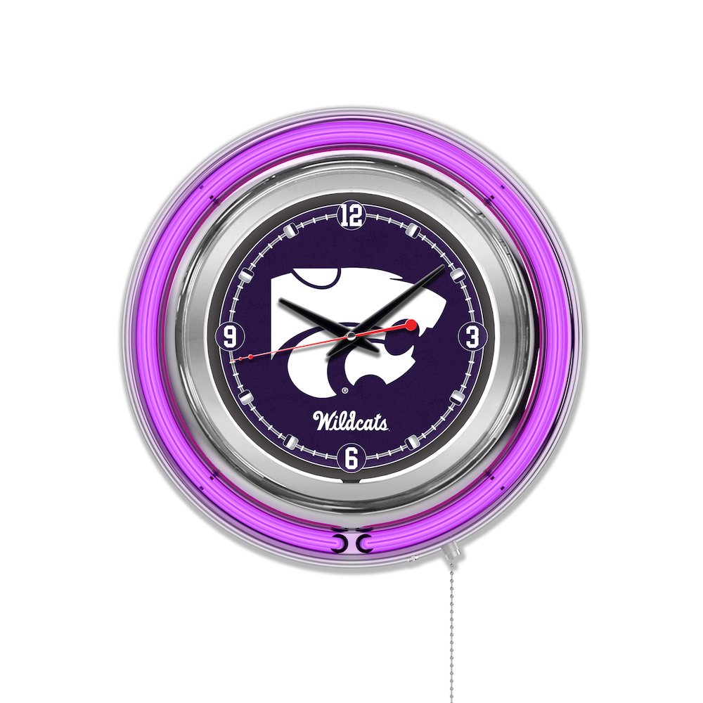 Kansas State Neon Clock
