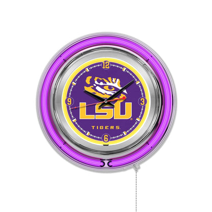 Louisiana State Neon Clock