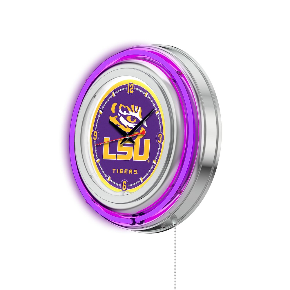 Louisiana State Neon Clock
