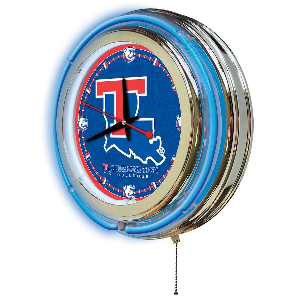 Louisiana Tech Neon Clock