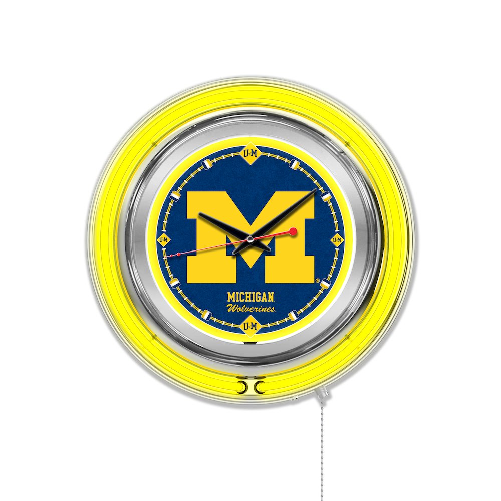 Michigan Neon Clock