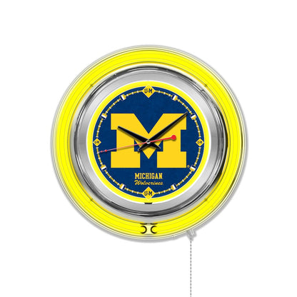 Michigan Neon Clock