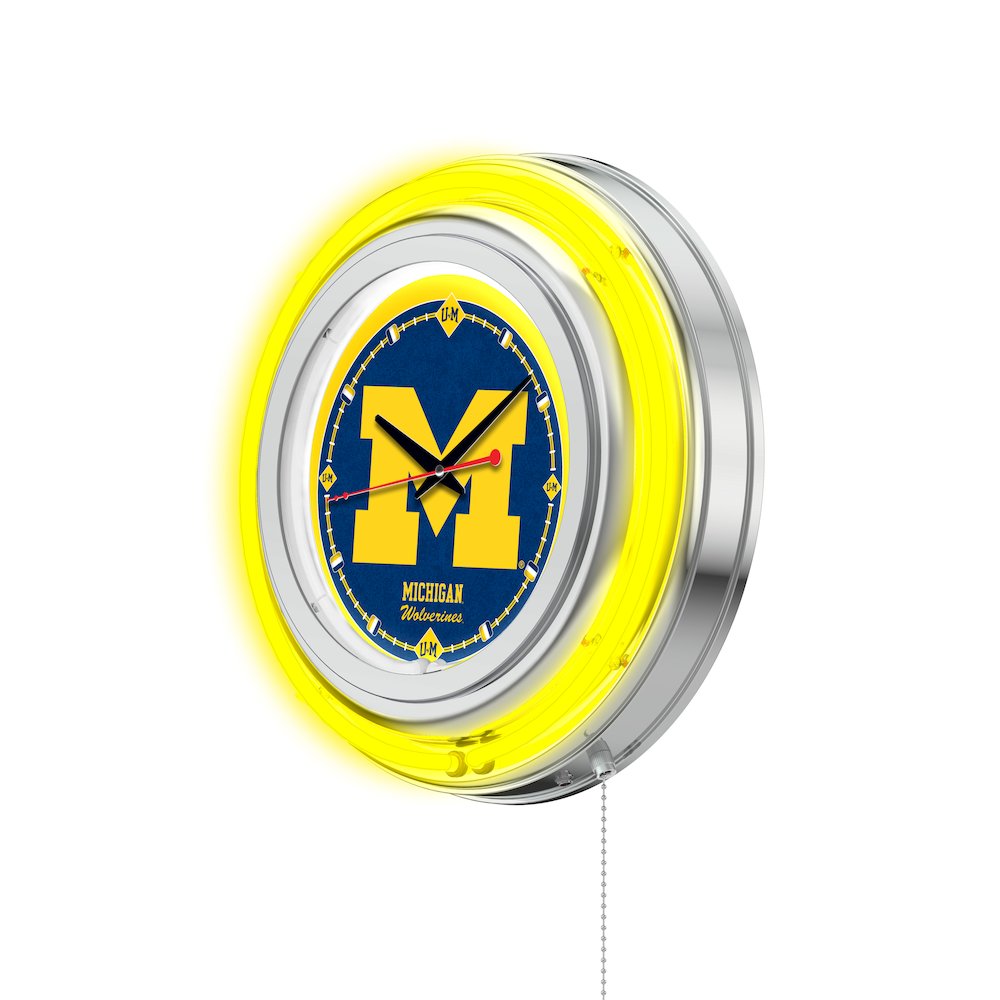 Michigan Neon Clock